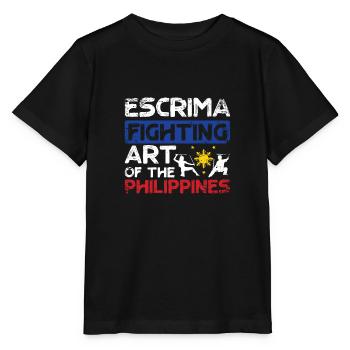 Escrima art de combat des philippines - T-shirt bio MINI CREATOR Stanley/Stella Enfant - noir - Devant - Mikhail (115cm)