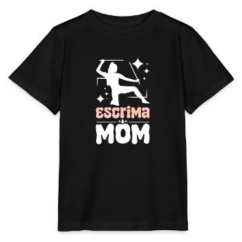 Fête des mères Escrima maman - T-shirt bio MINI CREATOR Stanley/Stella Enfant - noir - Devant - Mikhail (115cm)