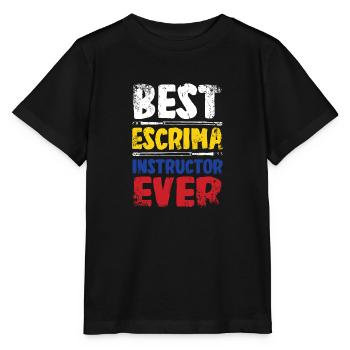 Meilleur instructeur Escrima de tous les temps - T-shirt bio MINI CREATOR Stanley/Stella Enfant - noir - Devant - Mikhail (115cm)
