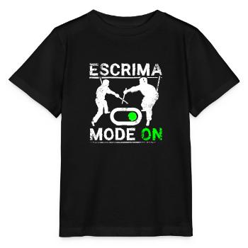 Escrima mode on - Stanley/Stella Kinder T-Shirt MINI CREATOR  - Schwarz - Vorne - Mikhail (115cm)