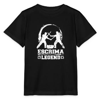 Légende de l’Escrima - T-shirt bio MINI CREATOR Stanley/Stella Enfant - noir - Devant - Mikhail (115cm)