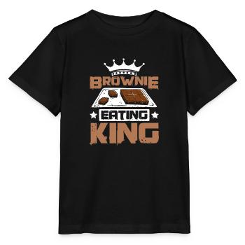 Brownie eating King - Stanley/Stella MINI CREATOR Kids’ T-Shirt - black - Front - Mikhail (115cm)