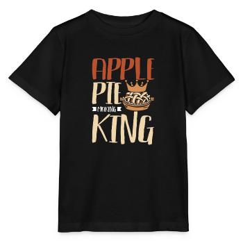 Apple pie making king - Stanley/Stella Kinder T-Shirt MINI CREATOR  - Schwarz - Vorne - Mikhail (115cm)