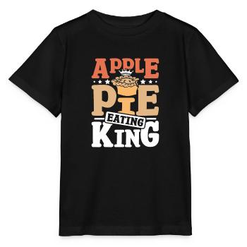 Apple pie eating king - Stanley/Stella Kinder T-Shirt MINI CREATOR  - Schwarz - Vorne - Mikhail (115cm)