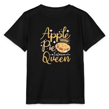 Apple pie eating queen - Stanley/Stella Kinder T-Shirt MINI CREATOR  - Schwarz - Vorne - Mikhail (115cm)