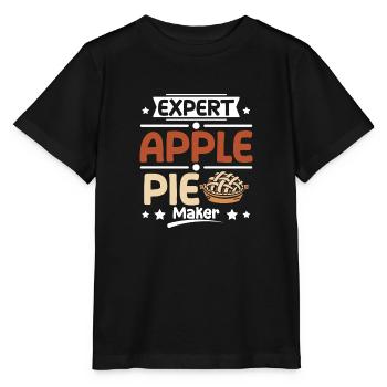 Expert Apple pie maker - Stanley/Stella Kinder T-Shirt MINI CREATOR  - Schwarz - Vorne - Mikhail (115cm)