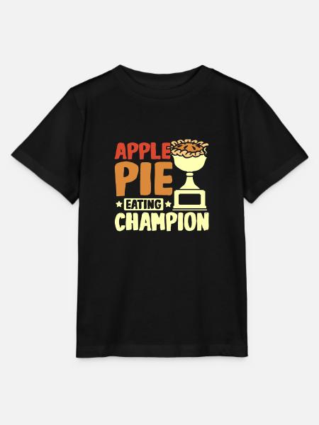 Apple pie eating champion - Stanley/Stella Kinder T-Shirt MINI CREATOR - Schwarz