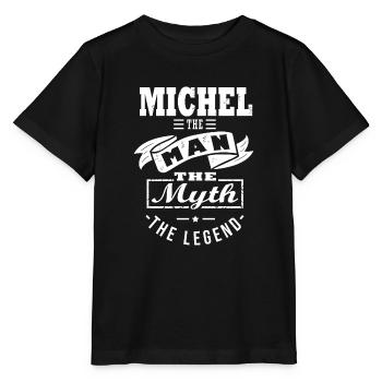 Michel Mann Mythos Legende Geschenk Michel - Stanley/Stella Kinder T-Shirt MINI CREATOR  - Schwarz - Vorne - Mikhail (115cm)