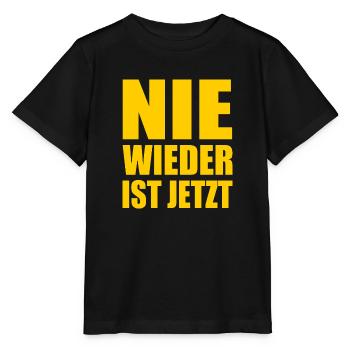 Nie wieder ist jetzt - Stanley/Stella Kinder T-Shirt MINI CREATOR  - Schwarz - Vorne - Mikhail (115cm)