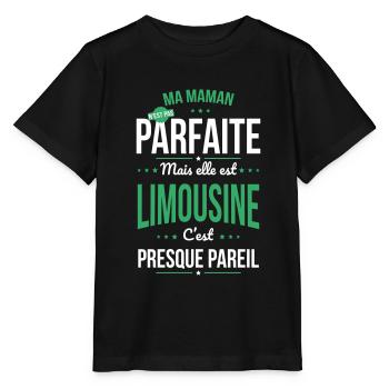 Ma maman n'est pas parfaite - Limousine - T-shirt bio MINI CREATOR Stanley/Stella Enfant - noir - Devant - Mikhail (115cm)