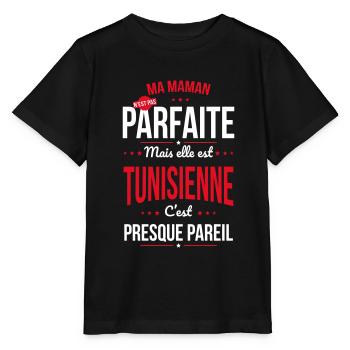 Ma maman n'est pas parfaite - Tunisienne - T-shirt bio MINI CREATOR Stanley/Stella Enfant - noir - Devant - Mikhail (115cm)