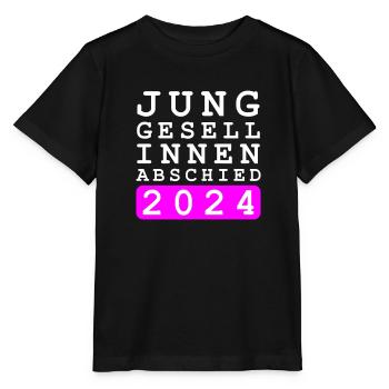 Enterrement de vie de jeune fille 2024 Enterrement de vie de jeune fille - T-shirt bio MINI CREATOR Stanley/Stella Enfant - noir - Devant - Mikhail (115cm)