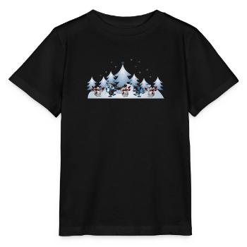 Winter - Stanley/Stella Kinder T-Shirt MINI CREATOR  - Schwarz - Vorne - Mikhail (115cm)