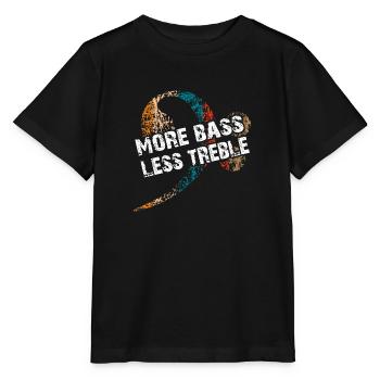 Plus Bass Please Clé de fa pour bassistes - T-shirt bio MINI CREATOR Stanley/Stella Enfant - noir - Devant - Mikhail (115cm)