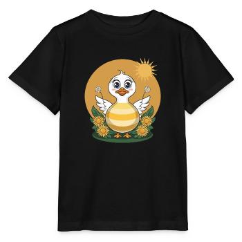 Süße Ente - Stanley/Stella Kinder T-Shirt MINI CREATOR  - Schwarz - Vorne - Mikhail (115cm)