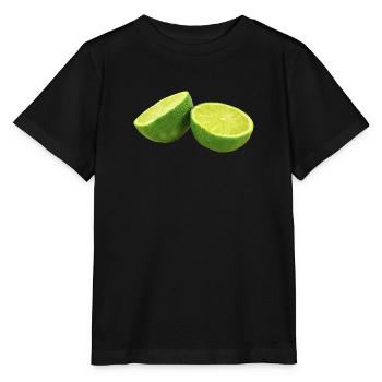 citron lime citron veggie Veggie agrumes - T-shirt bio MINI CREATOR Stanley/Stella Enfant - noir - Devant - Mikhail (115cm)