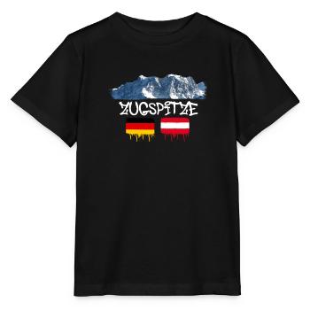 Zugspitze,mountain,mountains,Austria,ski area,skiing - Stanley/Stella MINI CREATOR Kids’ T-Shirt - black - Front - Mikhail (115cm)