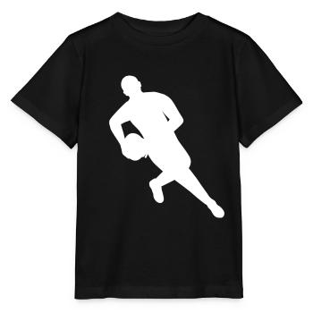 Le rugby en mouvement - T-shirt bio MINI CREATOR Stanley/Stella Enfant - noir - Devant - Mikhail (115cm)