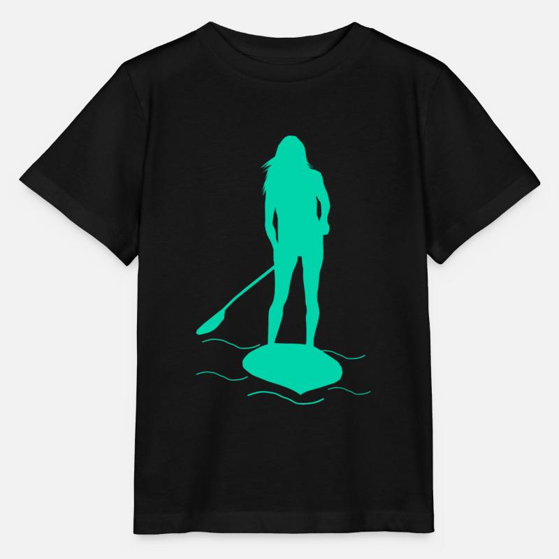 Stand Up Paddle - Stanley/Stella Kinder T-Shirt MINI CREATOR  - Schwarz