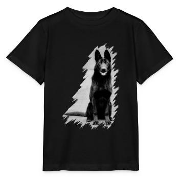 berger allemand - T-shirt bio MINI CREATOR Stanley/Stella Enfant - noir - Devant - Mikhail (115cm)