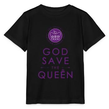 God save the Queen - Monarchy Platinum Jubilee - Stanley/Stella MINI CREATOR Kids’ T-Shirt - black - Front - Mikhail (115cm)