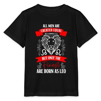 Löwe Tierkreiszeichen Konstellation - Stanley/Stella Kinder T-Shirt MINI CREATOR  - Schwarz - Vorne - Mikhail (115cm)