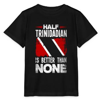 Trinité-et-Tobago Drapeau Trinité-et-Tobago Moitié trinidadienne - T-shirt bio MINI CREATOR Stanley/Stella Enfant - noir - Devant - Mikhail (115cm)