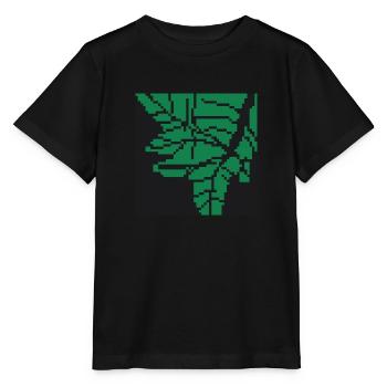 Feuille pixel art - T-shirt bio MINI CREATOR Stanley/Stella Enfant - noir - Devant - Mikhail (115cm)