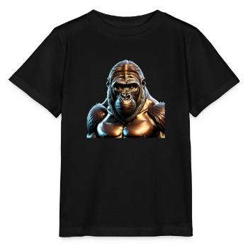 The Bronze Gorilla - Stanley/Stella MINI CREATOR Kids’ T-Shirt - black - Front - Mikhail (115cm)