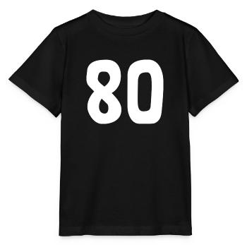 80. 80 YEARS. 80th ANNIVERSARY. 80TH BIRTHDAY. - Stanley/Stella MINI CREATOR Kids’ T-Shirt - black - Front - Mikhail (115cm)