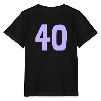 40. 40 ANS. 40e ANNIVERSAIRE. ANNIVERSAIRE 40 ANS. - T-shirt bio MINI CREATOR Stanley/Stella Enfant - noir - Devant - Mikhail (115cm)