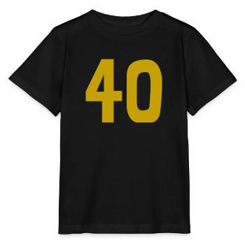 40. 40 ANS. 40e ANNIVERSAIRE. ANNIVERSAIRE 40 ANS. - T-shirt bio MINI CREATOR Stanley/Stella Enfant - noir - Devant - Mikhail (115cm)
