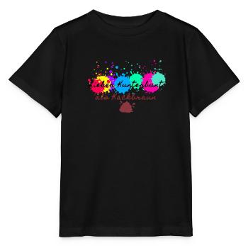 Lieber kunterbunt als kackbraun,anti afd - Stanley/Stella Kinder T-Shirt MINI CREATOR  - Schwarz - Vorne - Mikhail (115cm)