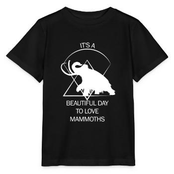 Drôle de mammouth Âge de pierre Conception de l’âge de glace Préhistorique - T-shirt bio MINI CREATOR Stanley/Stella Enfant - noir - Devant - Mikhail (115cm)