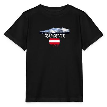 Glungezer,mountain,mountains,Austria,ski area,skiing - Stanley/Stella MINI CREATOR Kids’ T-Shirt - black - Front - Mikhail (115cm)