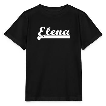 First name Elena - white - Stanley/Stella MINI CREATOR Kids’ T-Shirt - black - Front - Mikhail (115cm)