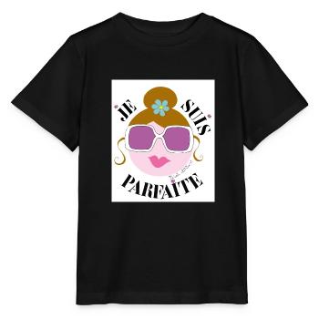 Ich bin Perfekt - Stanley/Stella Kinder T-Shirt MINI CREATOR  - Schwarz - Vorne - Mikhail (115cm)