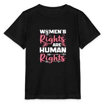 Les droits des femmes sont des droits de l’homme féministes - T-shirt bio MINI CREATOR Stanley/Stella Enfant - noir - Devant - Mikhail (115cm)