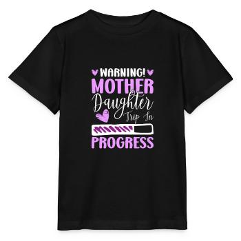 Drôle de voyage en famille entre mère fille - T-shirt bio MINI CREATOR Stanley/Stella Enfant - noir - Devant - Mikhail (115cm)