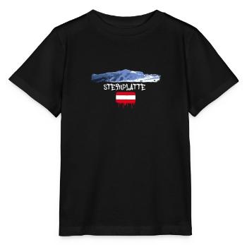 Steinplatte,mountain,mountains,Austria,ski area,ski - Stanley/Stella MINI CREATOR Kids’ T-Shirt - black - Front - Mikhail (115cm)
