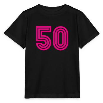 50. 50 ANS. 50e ANNIVERSAIRE. ANNIVERSAIRE 50 ANS. - T-shirt bio MINI CREATOR Stanley/Stella Enfant - noir - Devant - Mikhail (115cm)