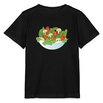 Salat - Stanley/Stella Kinder T-Shirt MINI CREATOR  - Schwarz - Vorne - Mikhail (115cm)