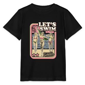 LETS SWIM - BIKINI GIRL - RETRO SUMMER HOLIDAY - Stanley/Stella MINI CREATOR Kids’ T-Shirt - black - Front - Mikhail (115cm)