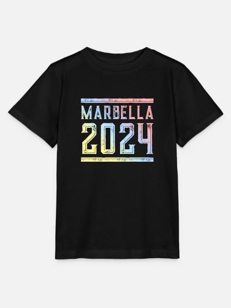 Marbella 2024 Bunt - Stanley/Stella Kinder T-Shirt MINI CREATOR  - Schwarz
