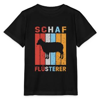 Schaf Flüsterer Schafe Schafbock Lamm Schäfer - Stanley/Stella Kinder T-Shirt MINI CREATOR  - Schwarz - Vorne - Mikhail (115cm)