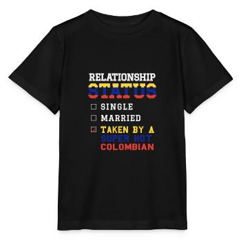 Statut de la relation prise Colombien super chaud - T-shirt bio MINI CREATOR Stanley/Stella Enfant - noir - Devant - Mikhail (115cm)