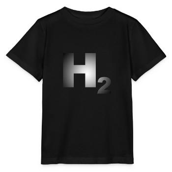 Wasserstoff - H2 Mobilität - Stanley/Stella Kinder T-Shirt MINI CREATOR  - Schwarz - Vorne - Mikhail (115cm)