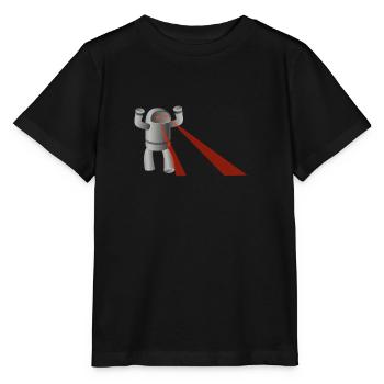 robot - T-shirt bio MINI CREATOR Stanley/Stella Enfant - noir - Devant - Mikhail (115cm)