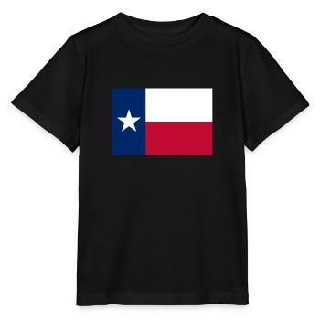 Texas texanisch Flagge Fahne - Stanley/Stella Kinder T-Shirt MINI CREATOR  - Schwarz - Vorne - Mikhail (115cm)