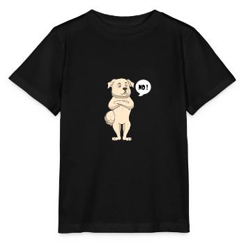 Golden Retriever Drôle - Golden Retriever - T-shirt bio MINI CREATOR Stanley/Stella Enfant - noir - Devant - Mikhail (115cm)